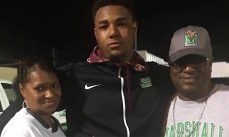 Larry Aaron of Marshall University football team died at 19