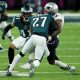 Brandin Cooks face big head injury after hit by the Eagles' Malcolm Jenkins during the match