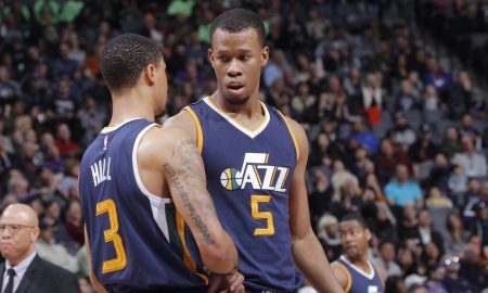 Rodney Hood and George Hill joined the Cleveland Cavaliers.