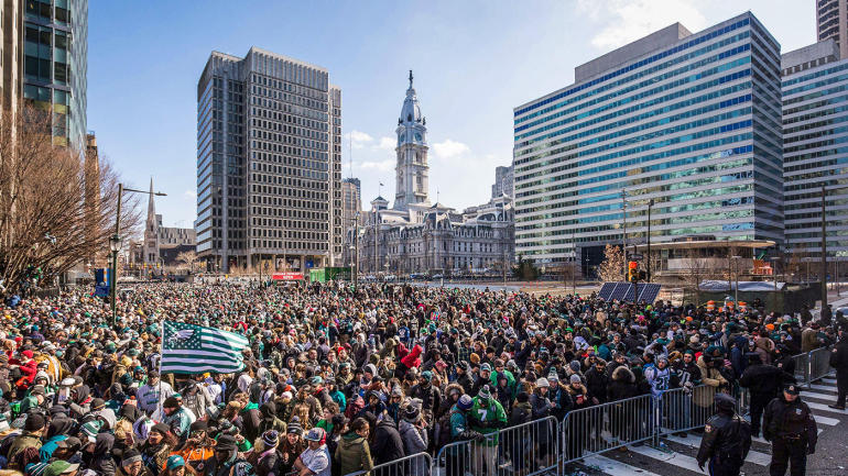 Eagles’ Super Bowl parade ends with hiccups, two-man stabbed during the parade