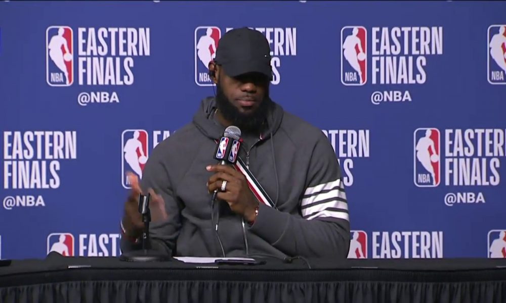 LeBron James & Kevin Love Postgame Interview | Cavaliers vs Celtics ...