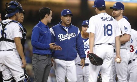 Dodgers’ Kenta Maeda suffers from the strained hip; the team may get a new starting pitcher