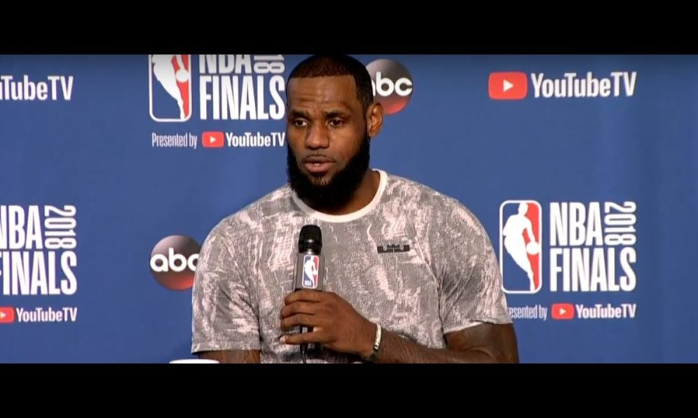 Interview with LeBron James at NBA Finals Game 4 Media Availability ...