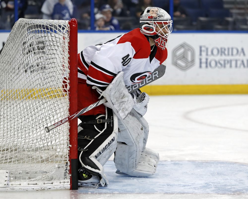 The way goalies manage their equipment before a game