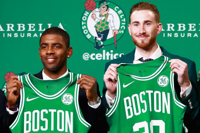 Gordon Hayward and Kyrie Irving of Boston Celtics are ready for the new season