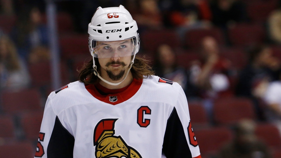 Erik Karlsson appears to be stunned after trade to San Jose Sharks