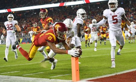 Pacific-12 Conference Pacific 12 USC Woodie Dixon Logan Tago JT Daniels Game  Washington Stat