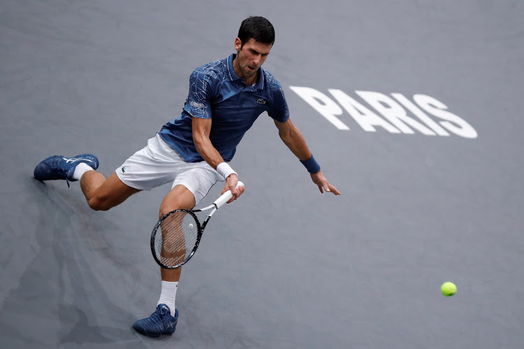 Novak Djokovic wins his second round match in Paris Masters