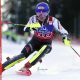 Big 1st-run lead makes Mikaela Shiffrin reach the edge of slalom record