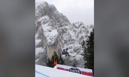Max Franz leads in a downhill training at Val Gardena