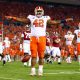 Christian Wilkins is all ready, set and he splits