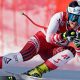 Ramona Siebenhofer claims his victory in the downhill