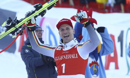 Joseph Ferstl is the first ever German skier to have a victory in the Super-G training