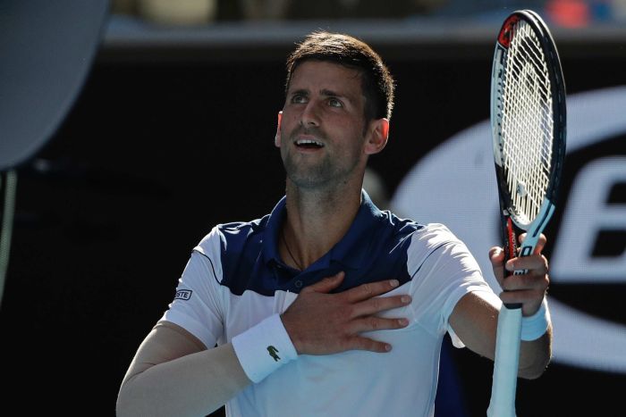 Updates of the performance of Novak Djokovic in the Australian opens