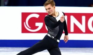 European short program being led by Mikhail Kolyada