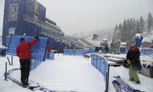 Final World Cup race just prior to worlds called off due to snowfall
