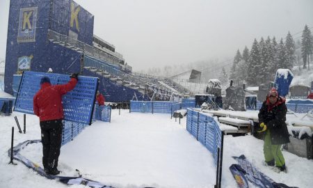Final World Cup race just prior to worlds called off due to snowfall