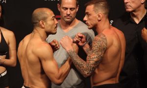 Aldo went for a grand celebration in crowd post commendable knockout of Moicano
