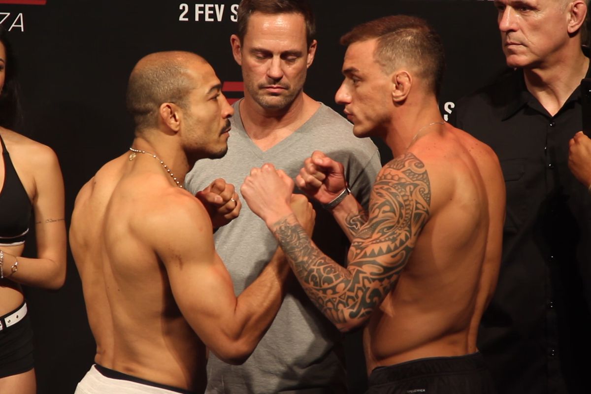 Aldo went for a grand celebration in crowd post commendable knockout of Moicano