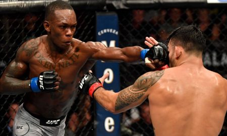 Israel Adesanya says to Robert Whittaker that his Silva bout had sold out the UFC 234