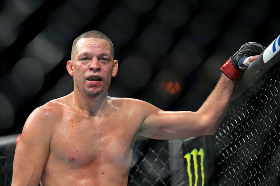 Former UFC Star Nate Diaz Starts a Commotion by Throwing Water Bottle
